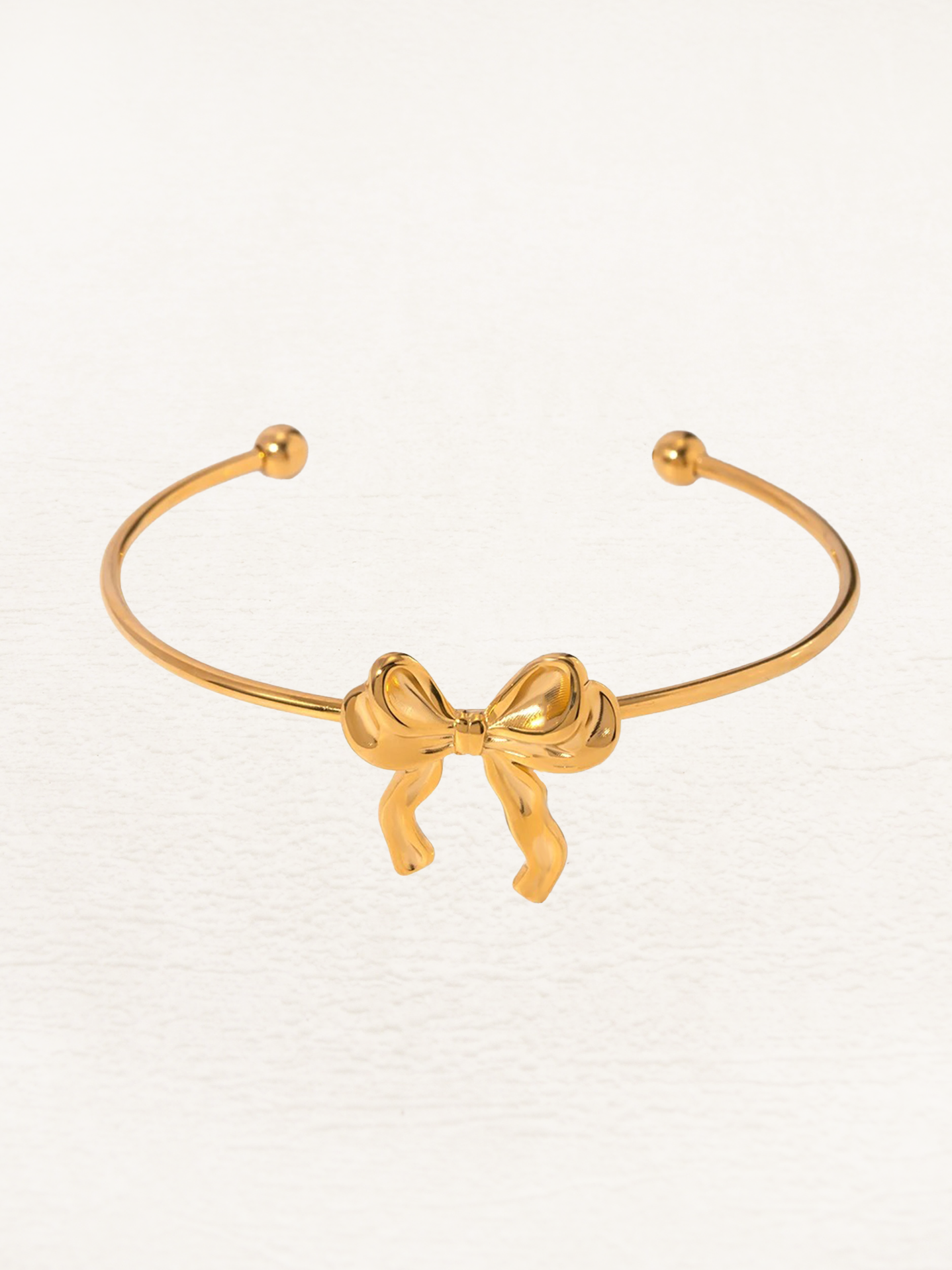 Rosanne Strikjes Bangle Armband Goud