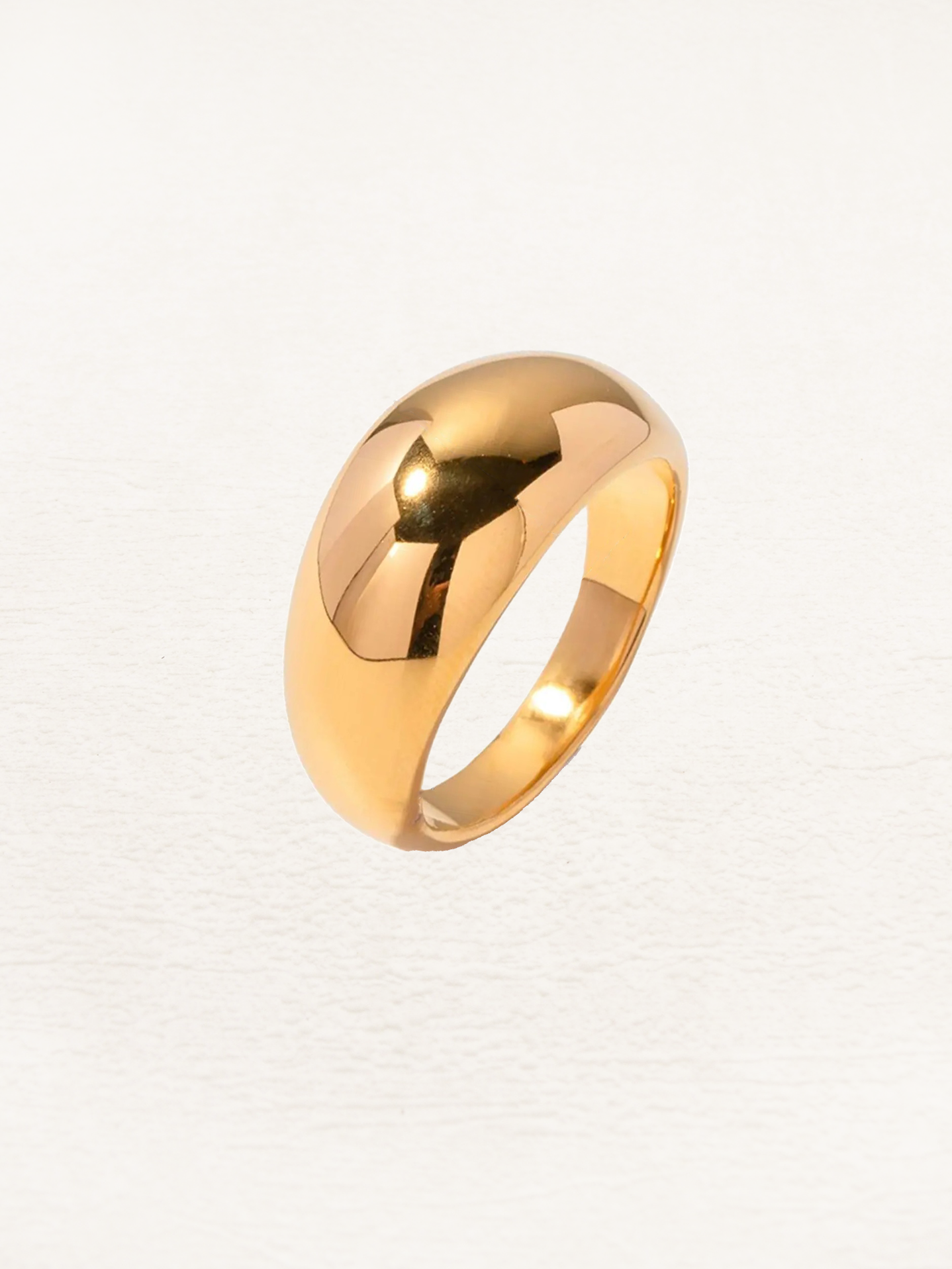 Saar Chunky Ring Goud - Rosa Jewels