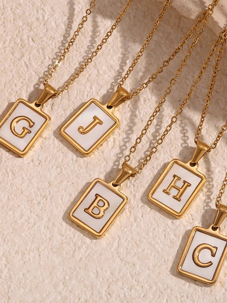 Schelp Letter Ketting - Rosa Jewels