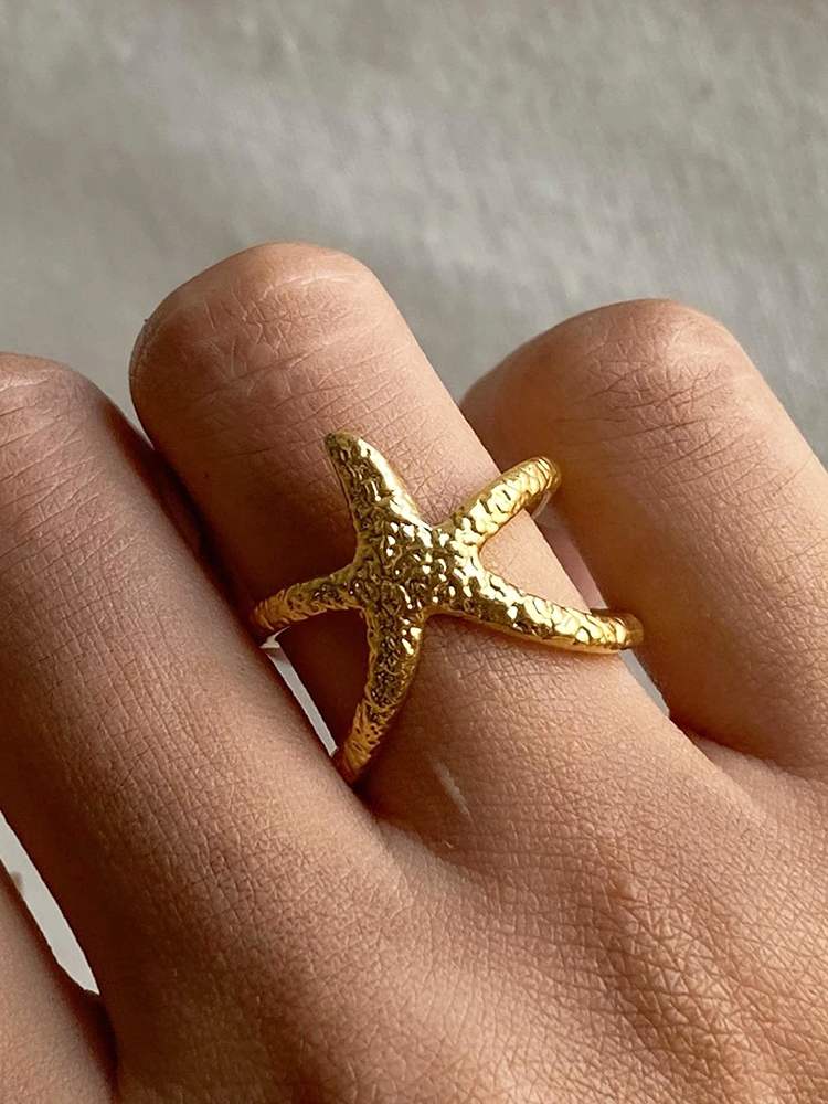 Sien Zeester Ring Verstelbaar Goud