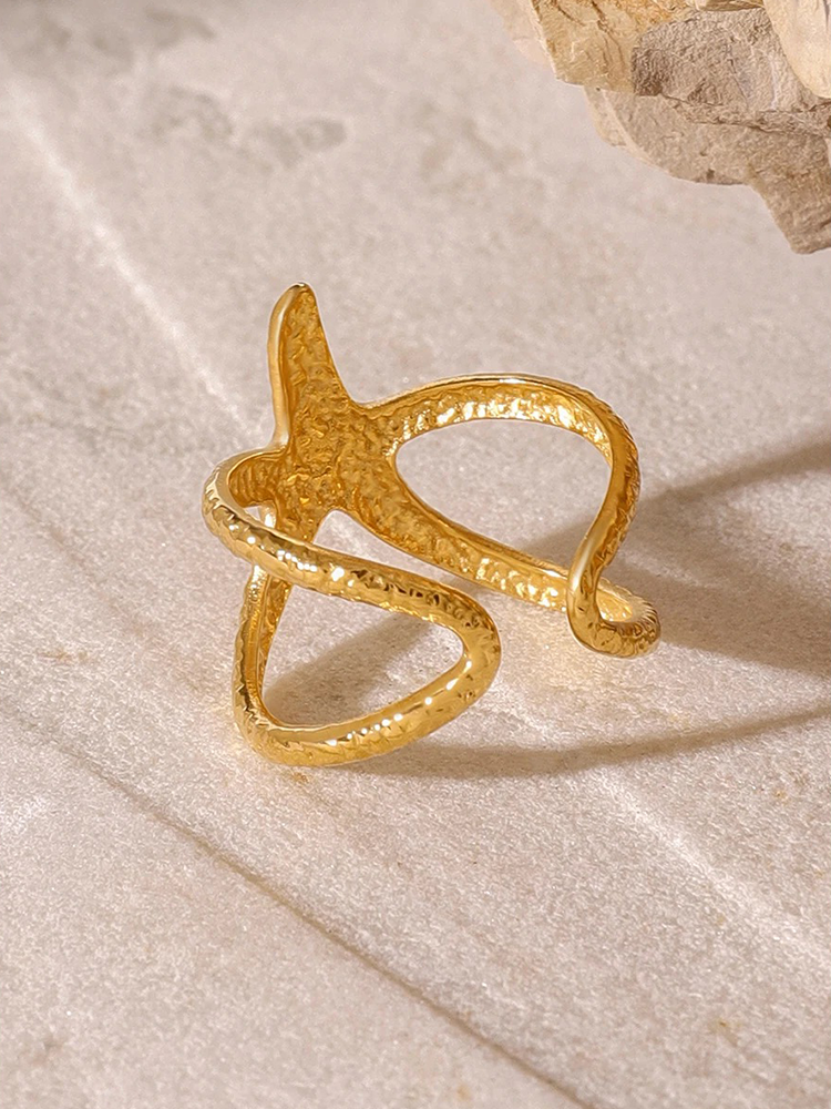 Sien Zeester Ring Verstelbaar Goud