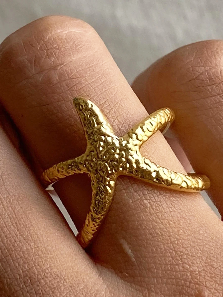 Sien Zeester Ring Verstelbaar Goud
