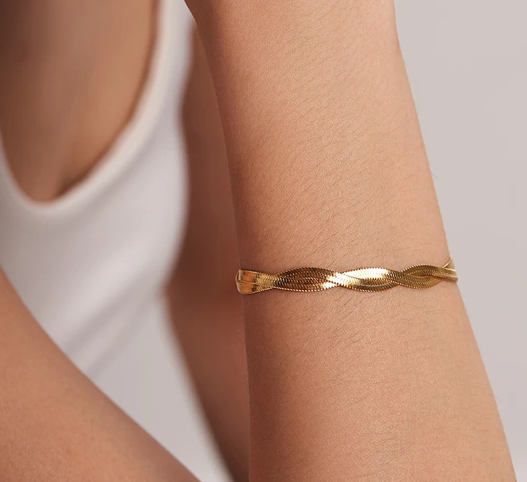 Suus Snake Chain Armband - Rosa Jewels