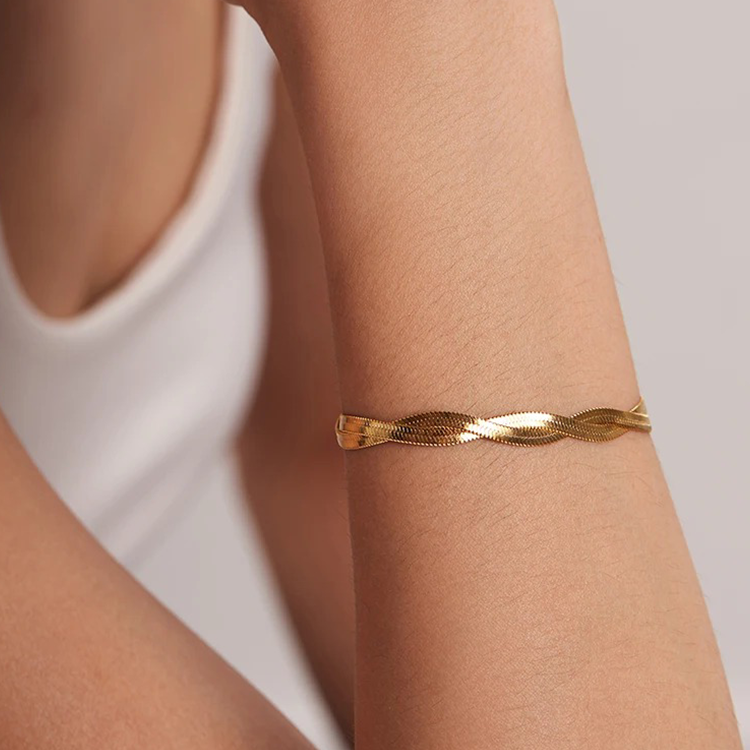 Suus Snake Chain Armband - Rosa Jewels