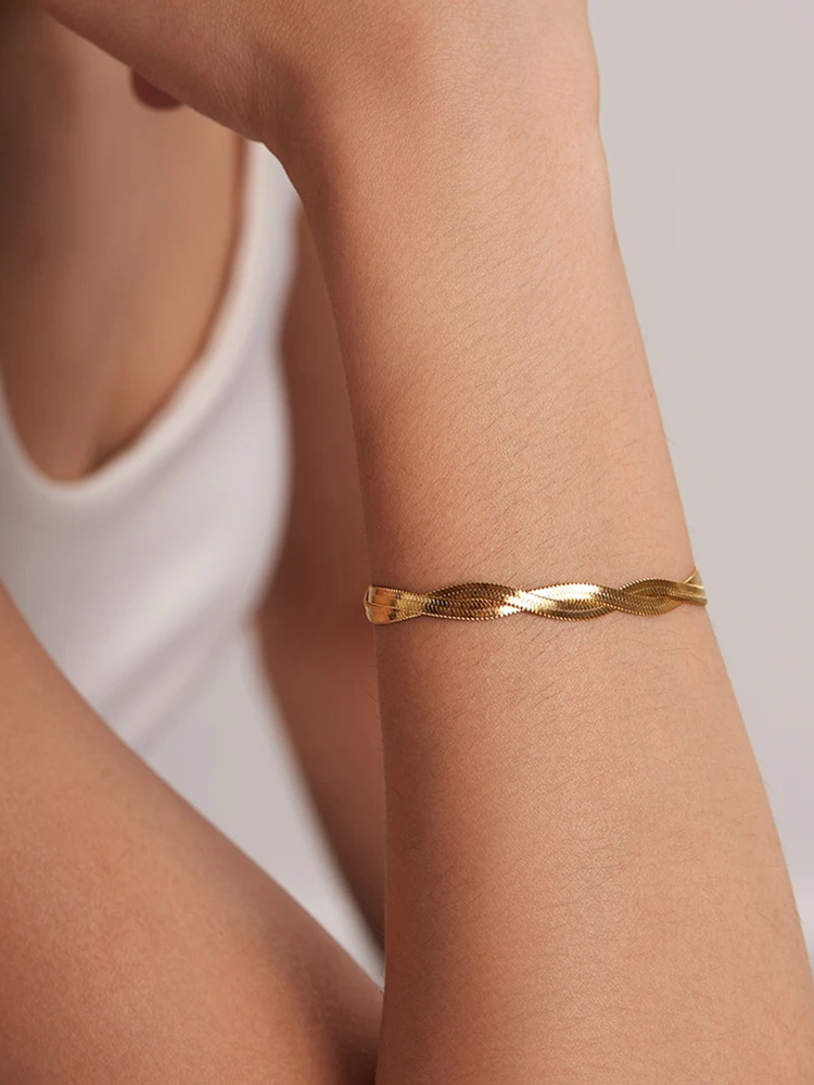 Suus Snake Chain Armband - Rosa Jewels