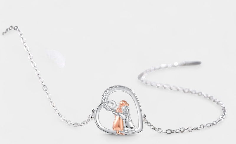 Virelle-Armband-Virelle | Dames armband – sterling zilver, verstelbare schakel met hondontwerp