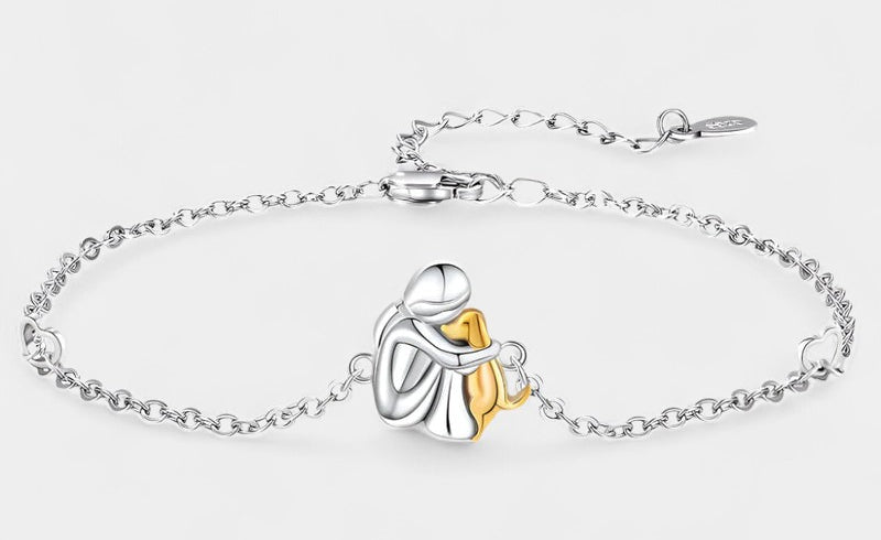 Virelle-Armband-Virelle | Dames armband – sterling zilver, verstelbare schakel met hondontwerp