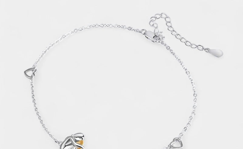 Virelle-Armband-Virelle | Dames armband – sterling zilver, verstelbare schakel met hondontwerp
