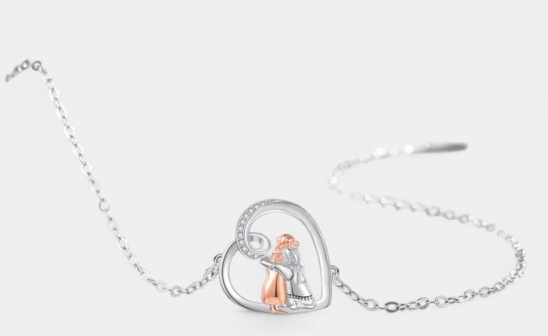 Virelle-Armband-Virelle | Dames armband – sterling zilver, verstelbare schakel met hondontwerp