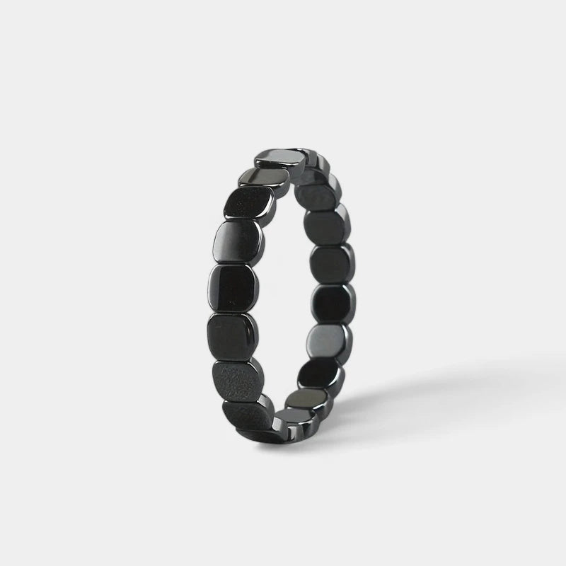 Virelle-Armbanden-Virelle | Heren Armband – Kunststeen Kralen, Vierkante Vorm, Elastische Sluiting