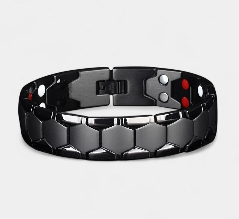 Virelle-Armbanden-Virelle | Heren Armband – Titanium Staal, Zeskant Design, Verstelbare Sluiting