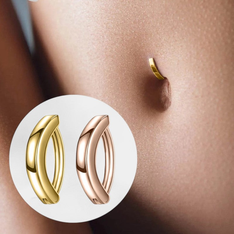 Virelle-Belly Ring-Virelle Navelpiercing - Stijlvolle navelring van 925 zilver