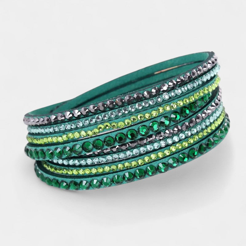 Virelle-Bracelet-Virelle Armband - Multi-layer rhinestone interchangeable band