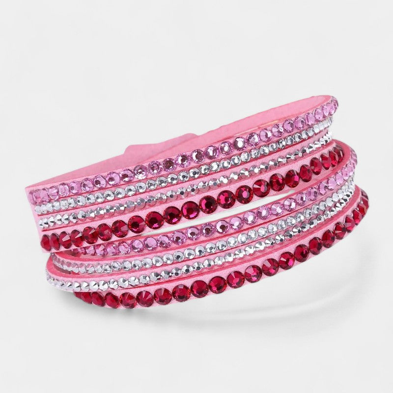 Virelle-Bracelet-Virelle Armband - Multi-layer rhinestone interchangeable band