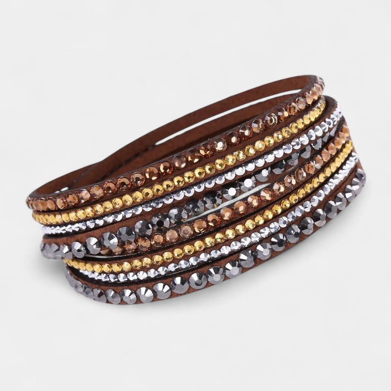 Virelle-Bracelet-Virelle Armband - Multi-layer rhinestone interchangeable band