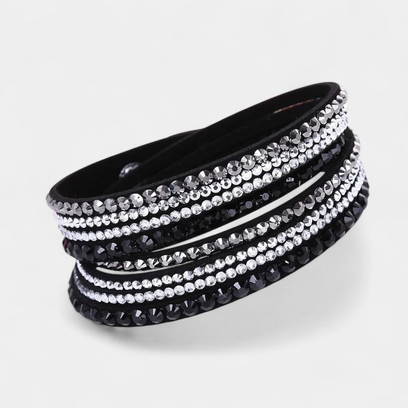 Virelle-Bracelet-Virelle Armband - Multi-layer rhinestone interchangeable band