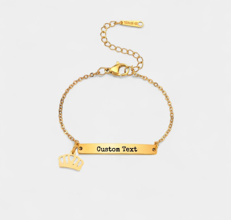 Virelle-Bracelet-Virelle Armband of Enkelband - Titanium stalen armband met hart- en sterbedels