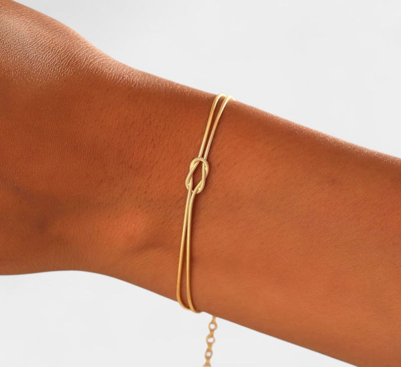 Virelle-Bracelet-Virelle Knooparmband - Minimalistische armband met elegant detail