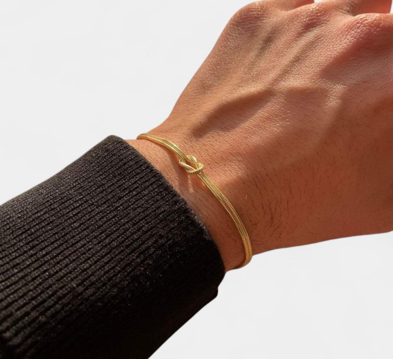 Virelle-Bracelet-Virelle Knooparmband - Minimalistische armband met elegant detail