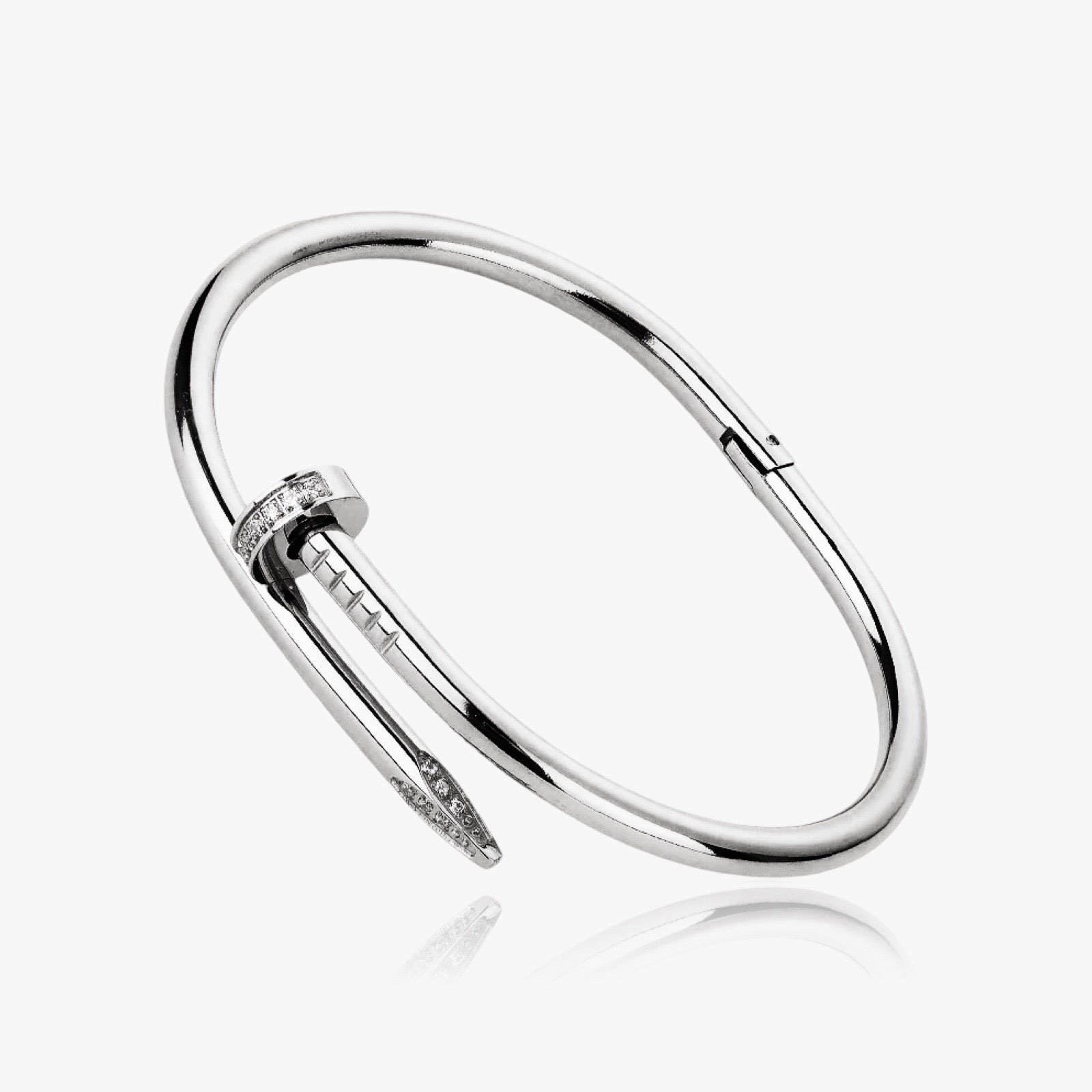 Virelle-Bracelet-Virelle | Minimalistische open armband – Elegant goudkleurig design met zirkonia details