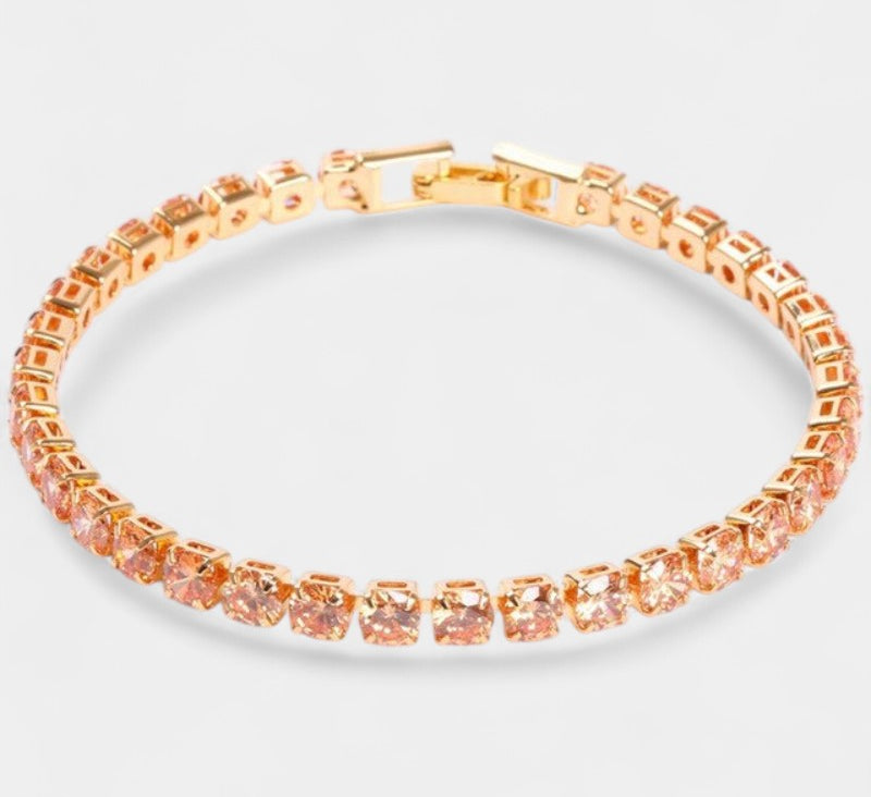 Virelle-Bracelet-Virelle Tennis chain bracelet - Elegante armband met schitterende zirconia