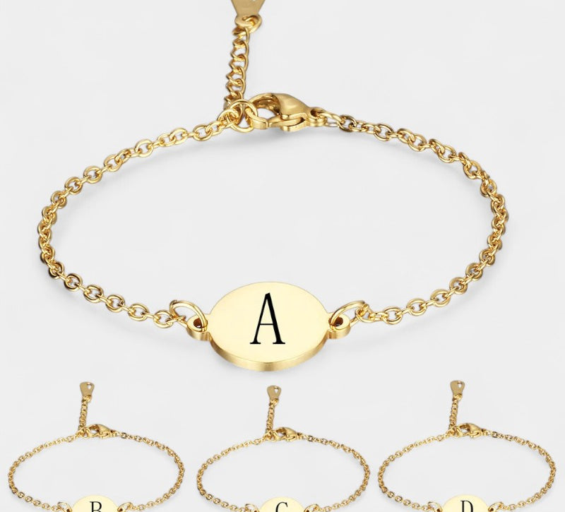 Virelle-Bracelet-Virelle armband - Custom initial letter bracelets voor vrouwen