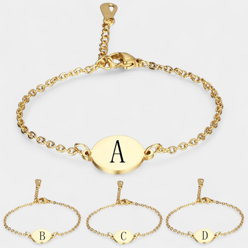 Virelle-Bracelet-Virelle armband - Custom initial letter bracelets voor vrouwen