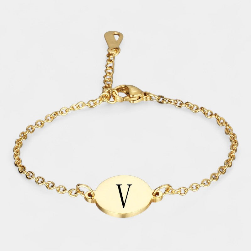 Virelle-Bracelet-Virelle armband - Custom initial letter bracelets voor vrouwen