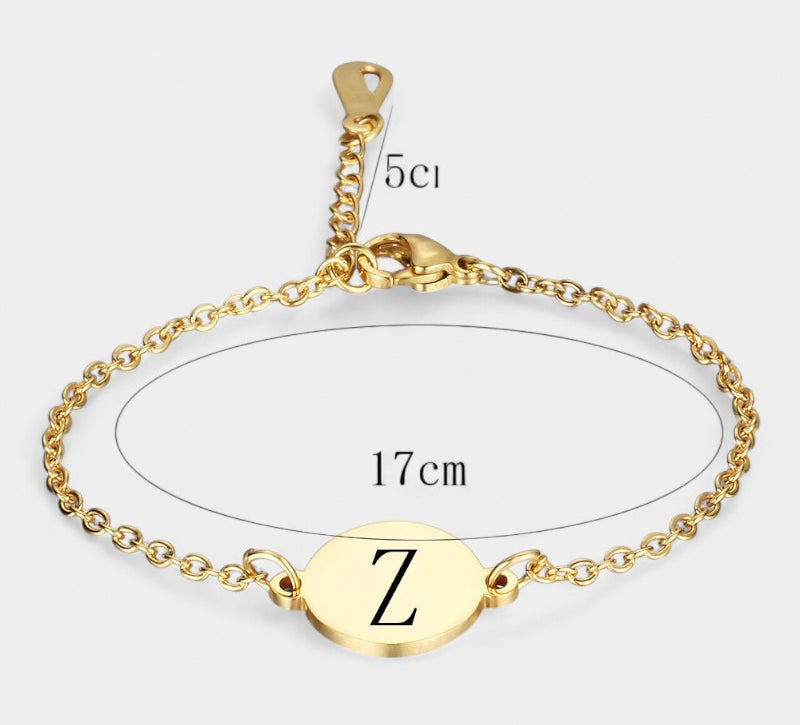 Virelle-Bracelet-Virelle armband - Custom initial letter bracelets voor vrouwen