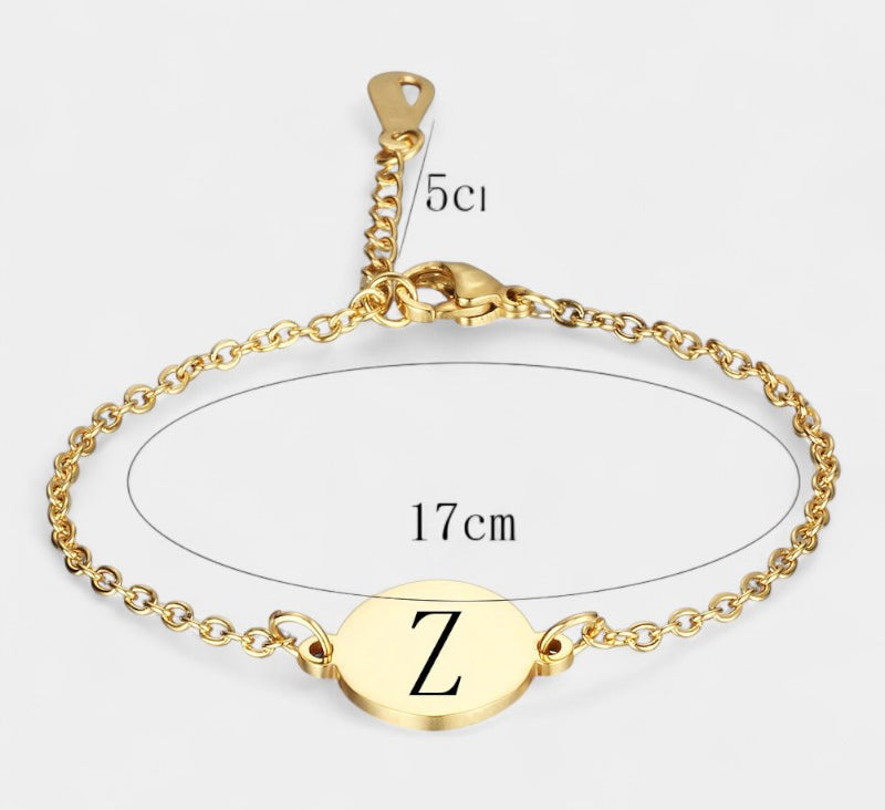 Virelle-Bracelet-Virelle armband - Custom initial letter bracelets voor vrouwen