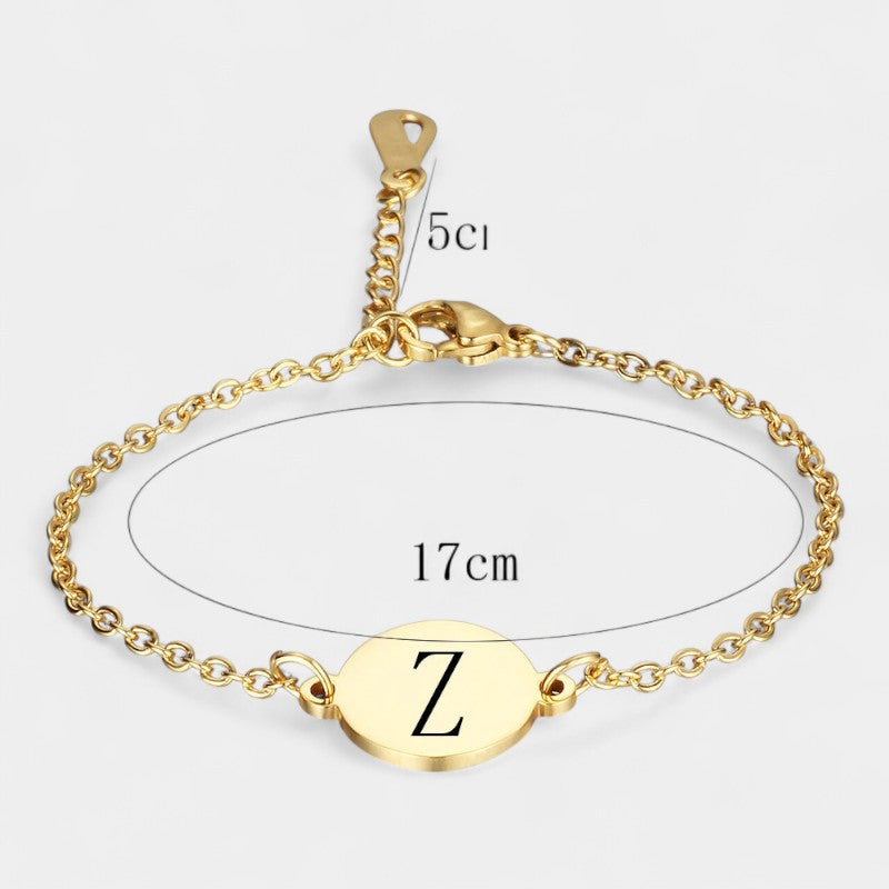 Virelle-Bracelet-Virelle armband - Custom initial letter bracelets voor vrouwen