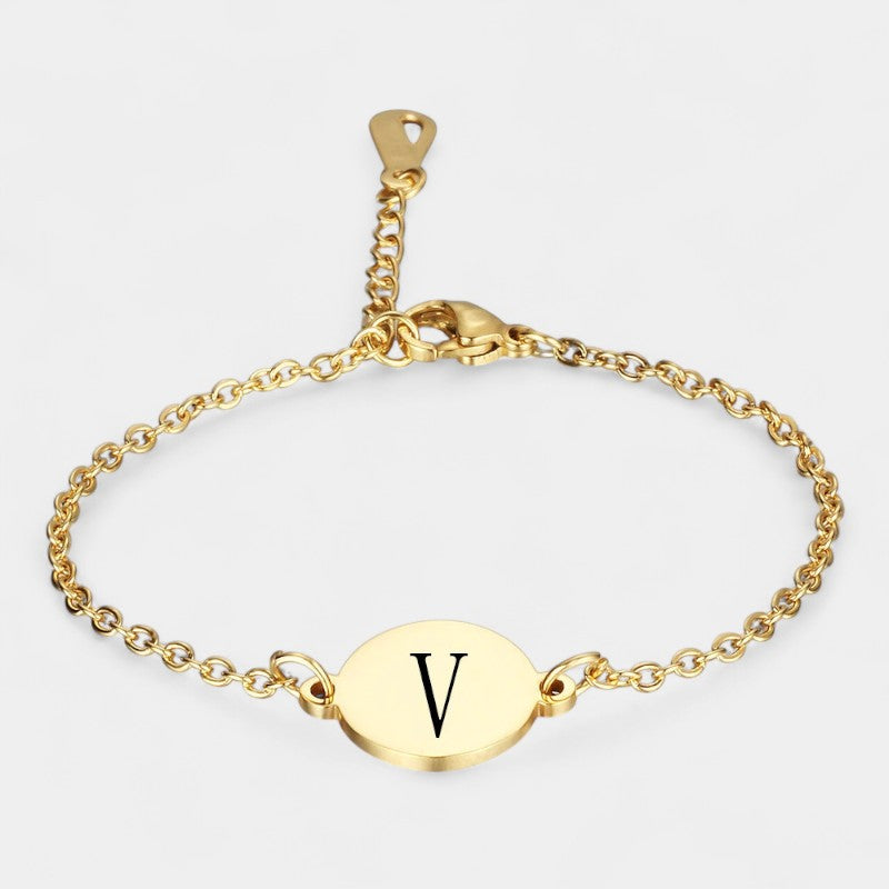 Virelle-Bracelet-Virelle armband - Custom initial letter bracelets voor vrouwen