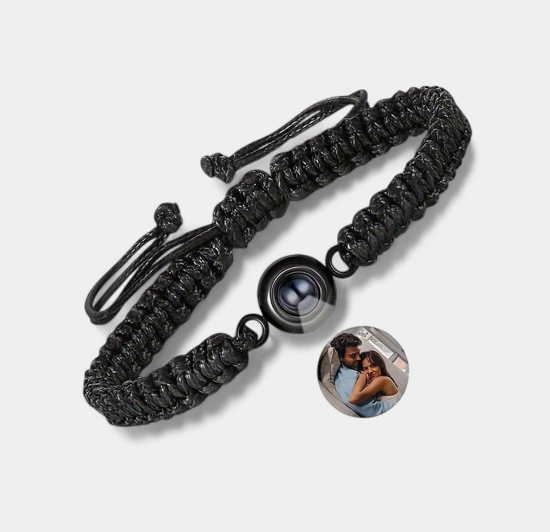 Virelle-Bracelet-Virelle armband - Photo projection woven bracelet van katoen