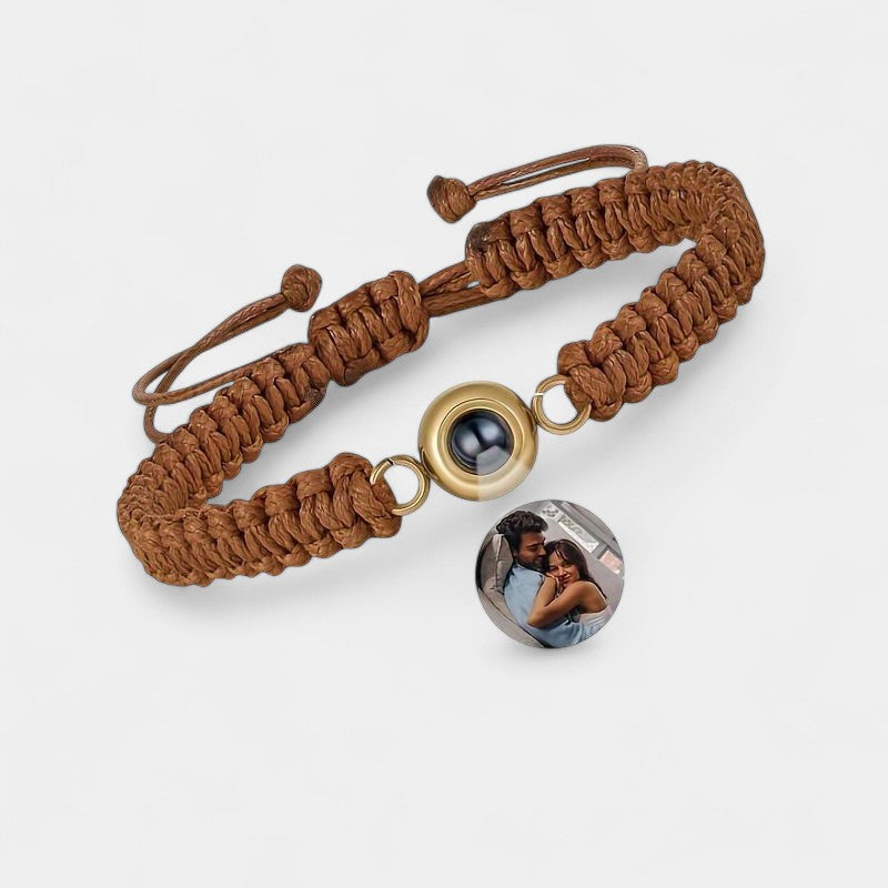 Virelle-Bracelet-Virelle armband - Photo projection woven bracelet van katoen