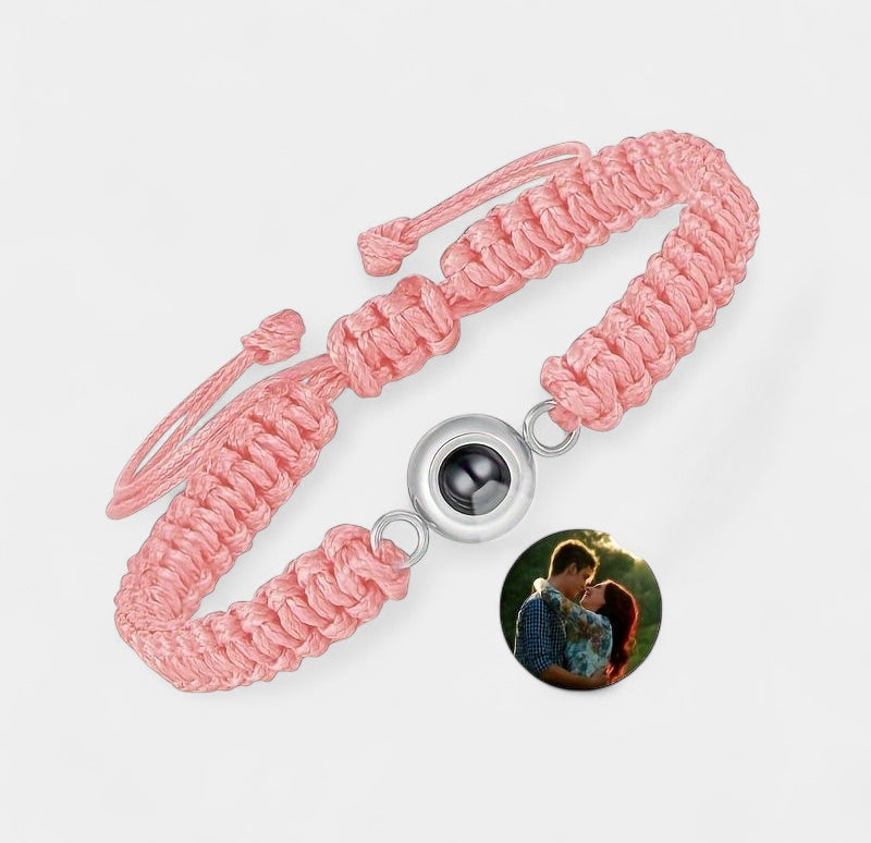 Virelle-Bracelet-Virelle armband - Photo projection woven bracelet van katoen
