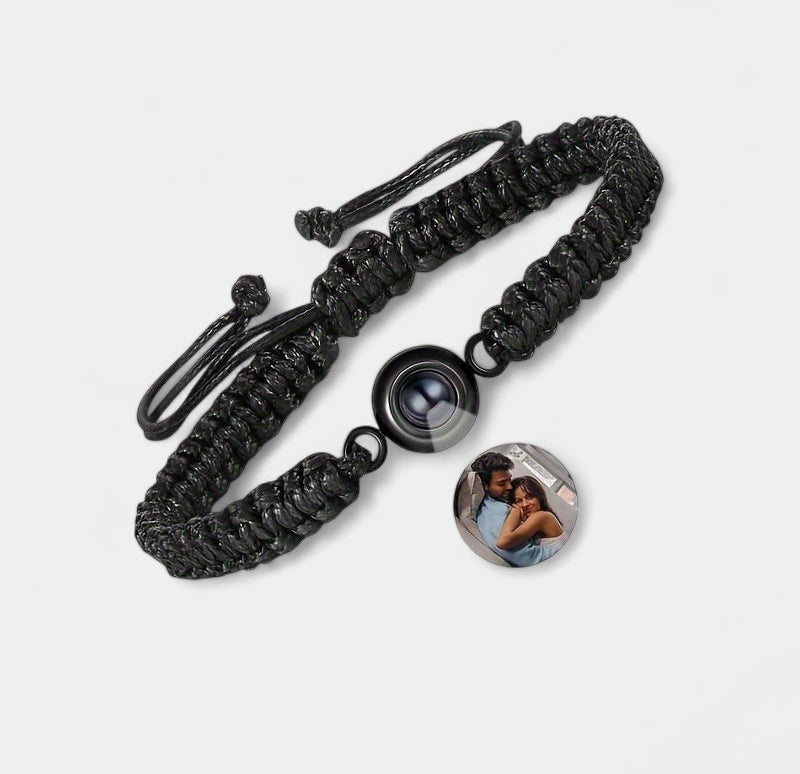 Virelle-Bracelet-Virelle armband - Photo projection woven bracelet van katoen