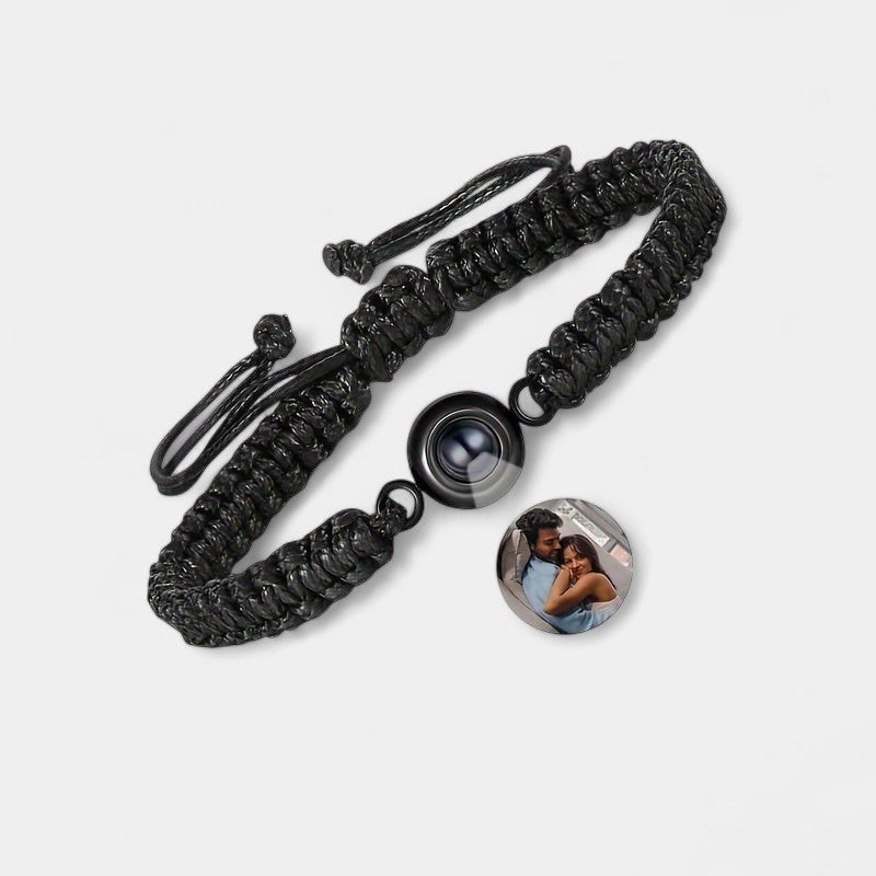 Virelle-Bracelet-Virelle armband - Photo projection woven bracelet van katoen