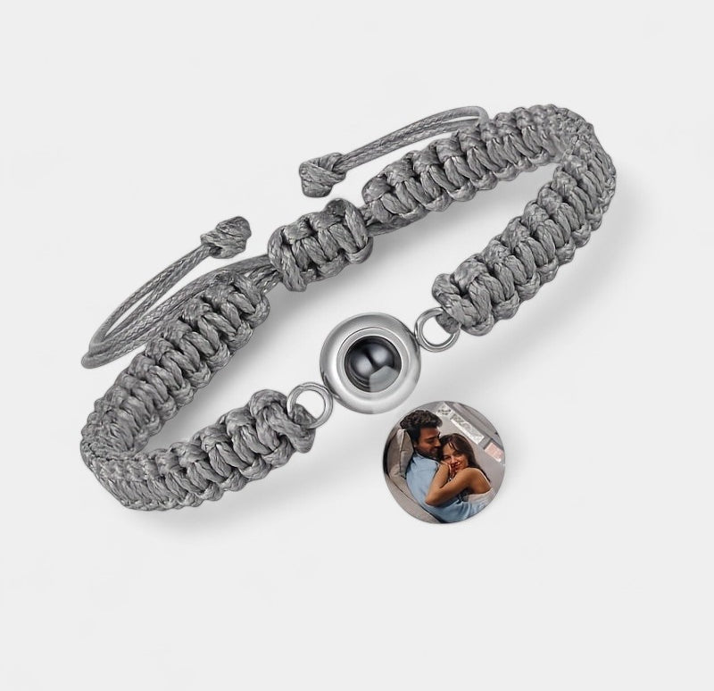 Virelle-Bracelet-Virelle armband - Photo projection woven bracelet van katoen