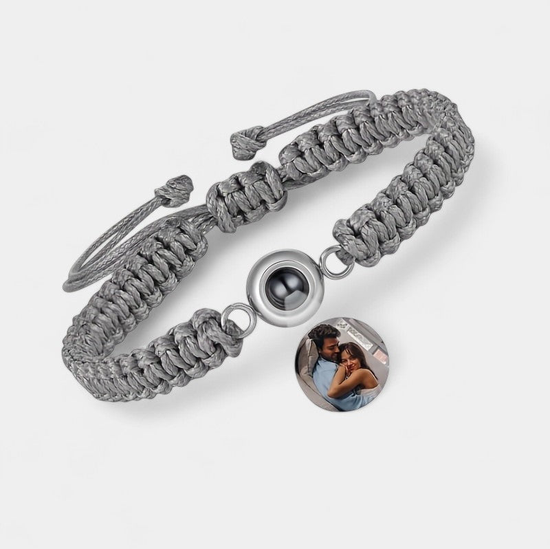 Virelle-Bracelet-Virelle armband - Photo projection woven bracelet van katoen