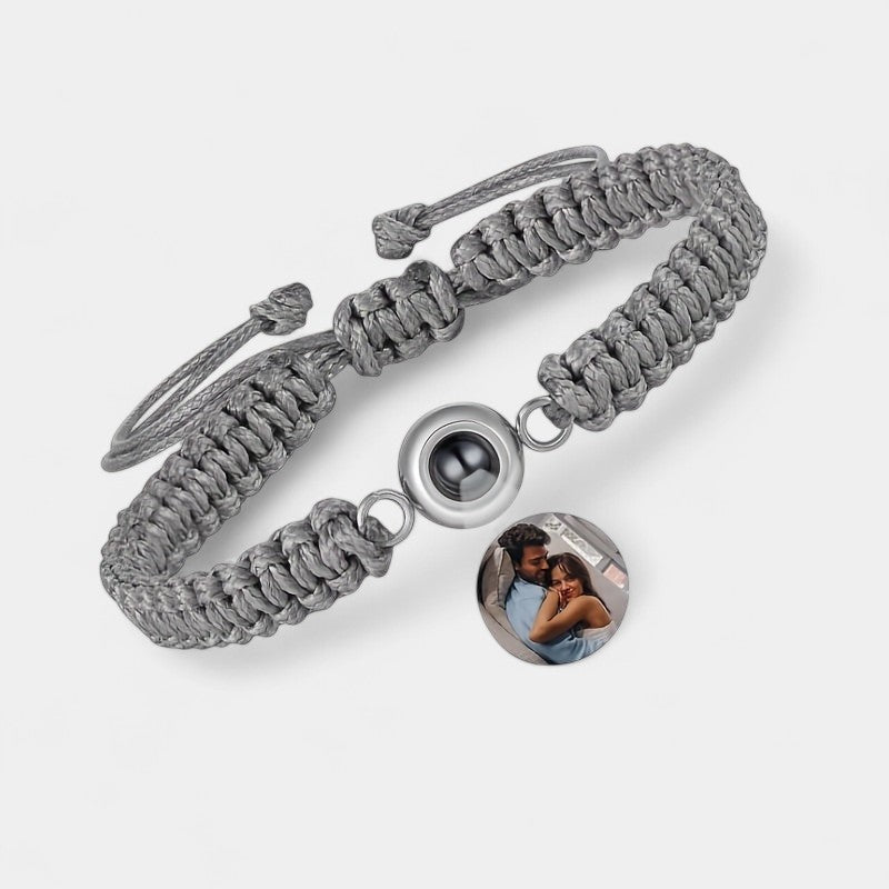 Virelle-Bracelet-Virelle armband - Photo projection woven bracelet van katoen