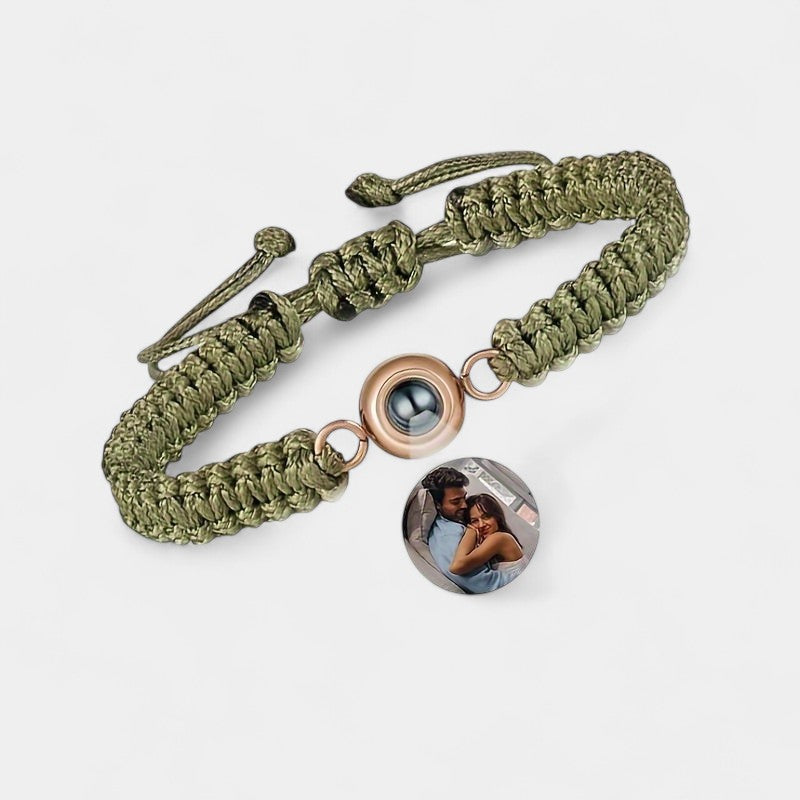 Virelle-Bracelet-Virelle armband - Photo projection woven bracelet van katoen