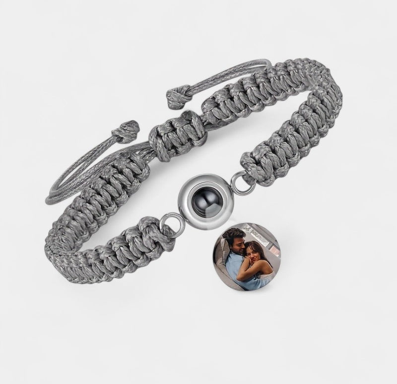 Virelle-Bracelet-Virelle armband - Photo projection woven bracelet van katoen