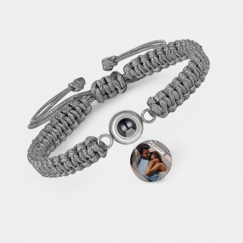 Virelle-Bracelet-Virelle armband - Photo projection woven bracelet van katoen