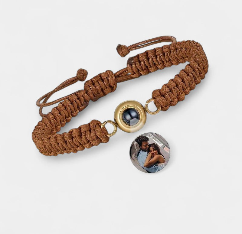 Virelle-Bracelet-Virelle armband - Photo projection woven bracelet van katoen