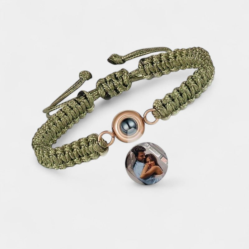 Virelle-Bracelet-Virelle armband - Photo projection woven bracelet van katoen