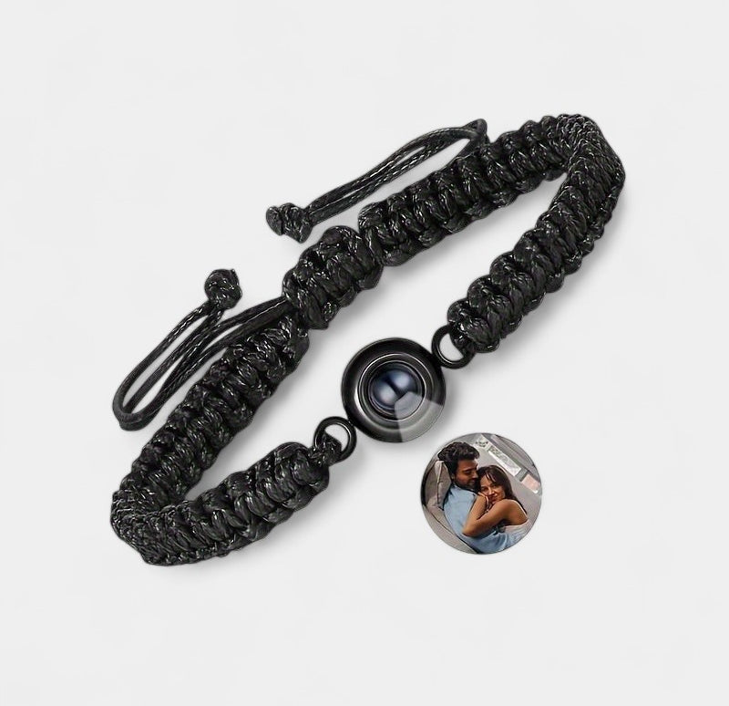 Virelle-Bracelet-Virelle armband - Photo projection woven bracelet van katoen