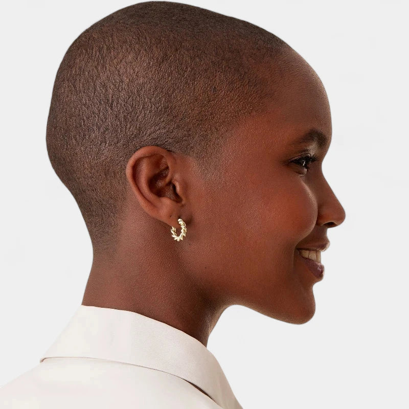 Virelle-Earring-Virelle | Dames Oorbellen – Gedraaide Hoepel, Casual & Tijdloos Design