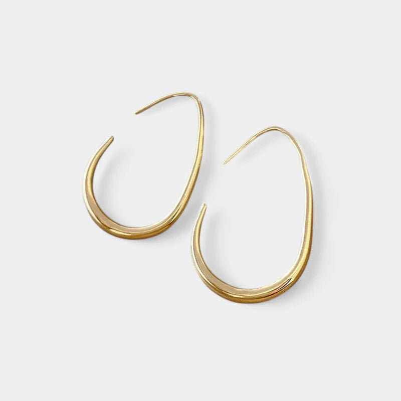 Virelle-Earrings-Virelle | Dames Oorbellen – Goud Verguld, Ovaal Vorm, Tijdloos Design