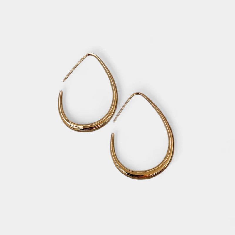 Virelle-Earrings-Virelle | Dames Oorbellen – Goud Verguld, Ovaal Vorm, Tijdloos Design