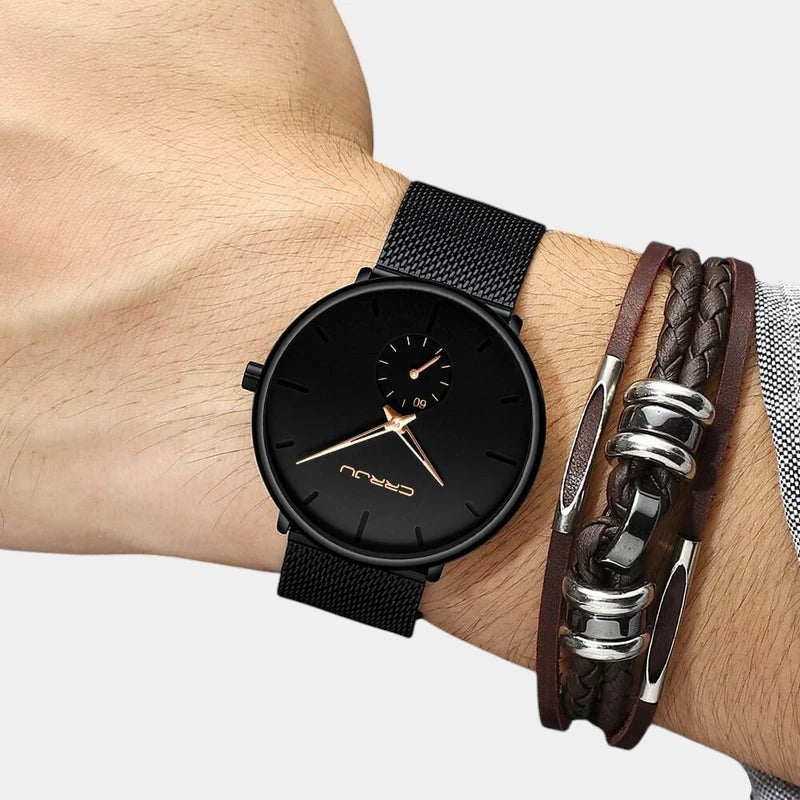 Virelle-Focus-Virelle | Heren Horloge – Analoog Uurwerk, Roestvrijstalen Kast, Minimalistisch Design